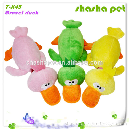 Grovel duck plush squeaker dog toy,dog plush toy,cat plush toy in China factory wholesale